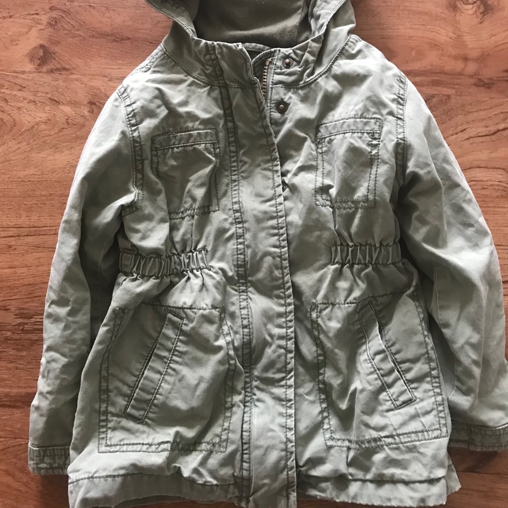 Toddler girl hooded parka jacket